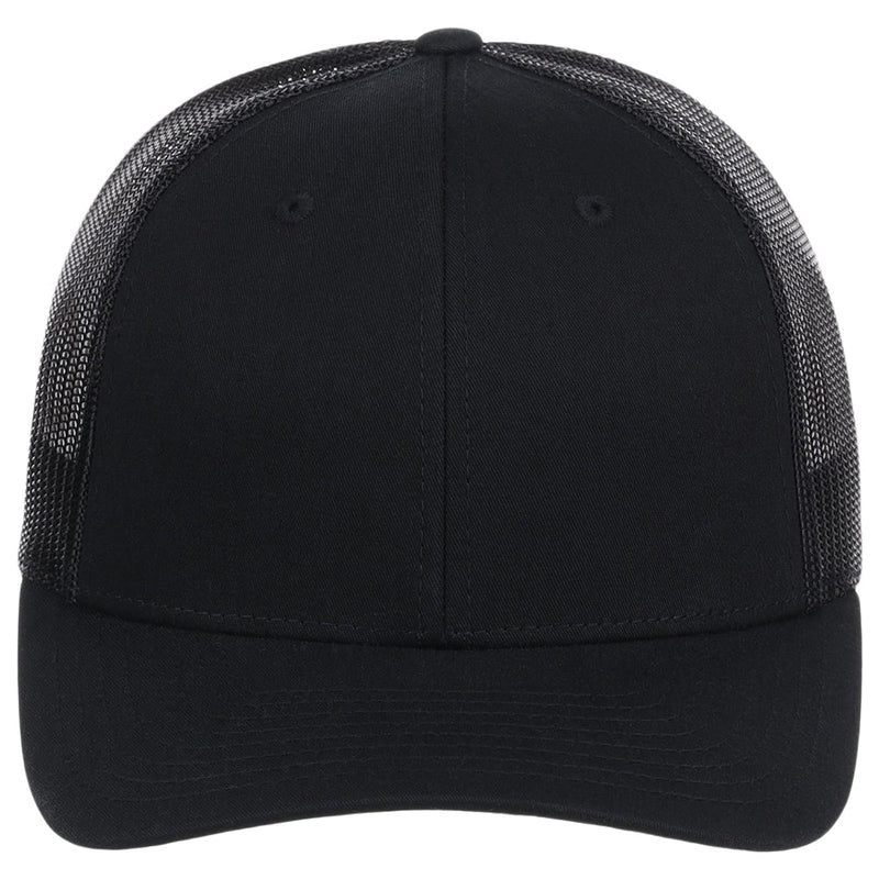 Richardson 112 trucker hat in black